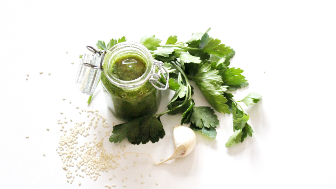 Sesame seed pesto