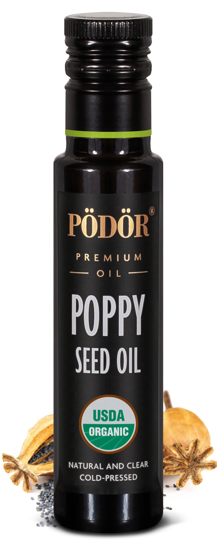 Organic poppy seed oil, coldpressed Pödör premium oils and vinegars