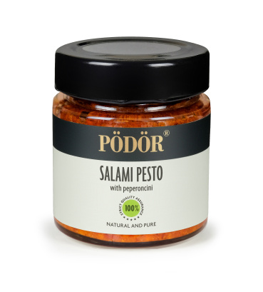 Salami pesto with peperoncini Salami pesto with peperoncini