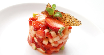 Fruit salad with poppy seed oil recipe