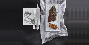 Spare ribs with barbeque sauce