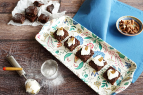 Almond brownies with almond oil