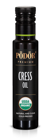 Organic cress oil, cold-pressed