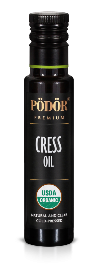 Organic cress oil, cold-pressed