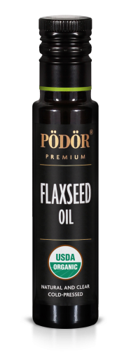 Organic flaxseed oil, cold-pressed