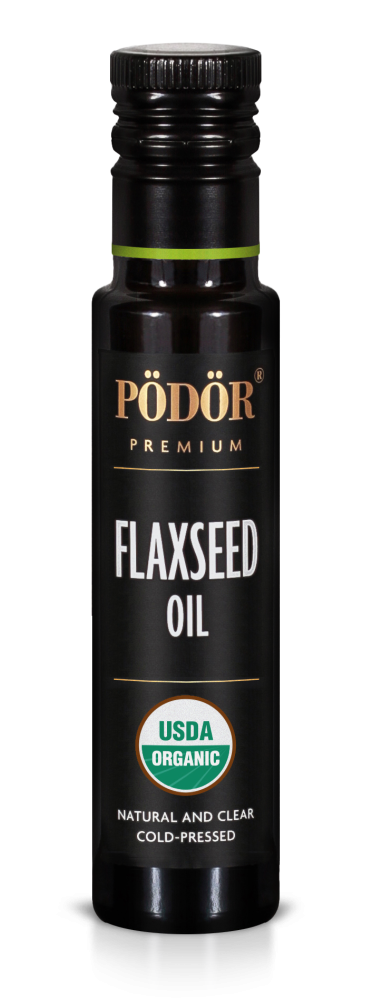 Organic flaxseed oil, cold-pressed