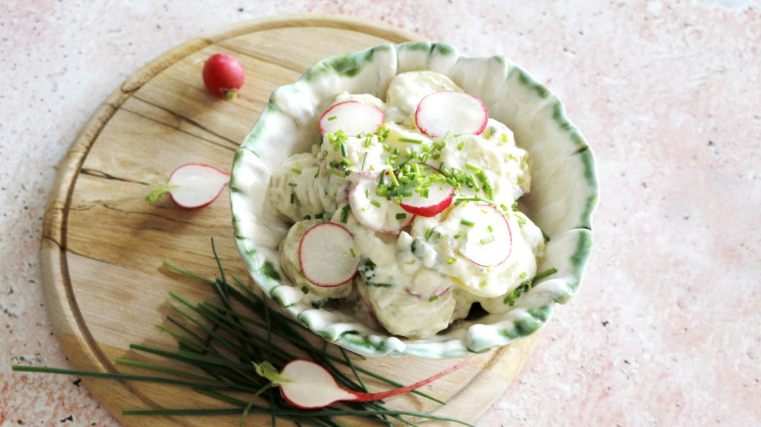 Summer potato- radish salad recipe