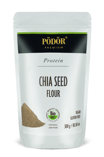 Organic chia flour - partially deoiled