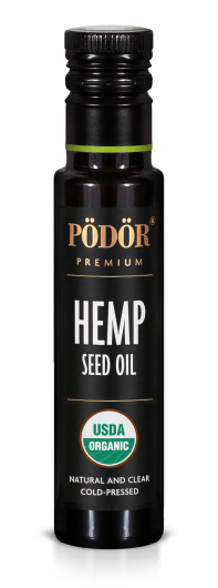 Organic hemp seed oil, cold-pressed