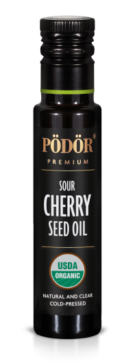 Organic sour cherry seed oil, cold-pressed