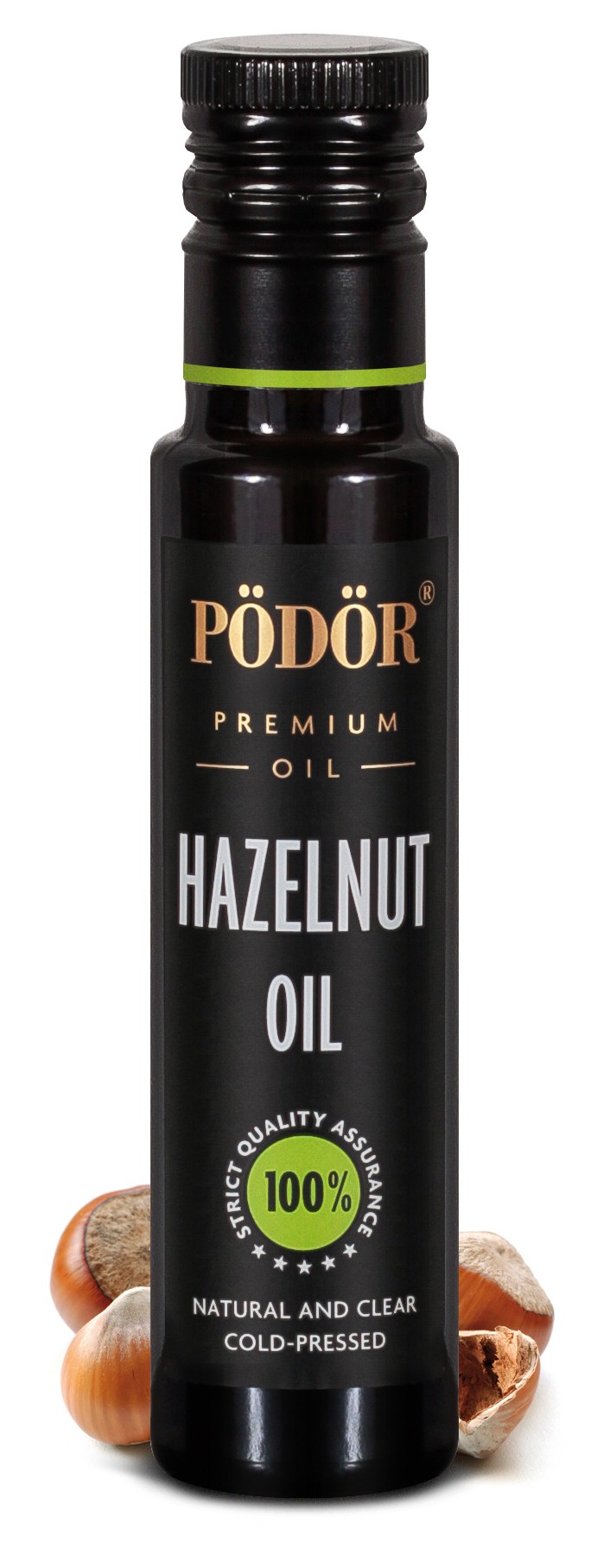 Hazelnut oil from piedmont hazelnuts, coldpressed Pödör premium oils