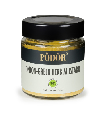 Onion-green herb mustard Onion-green herb mustard