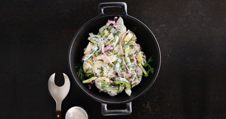 Potato salad with Pödör poppy seed oil