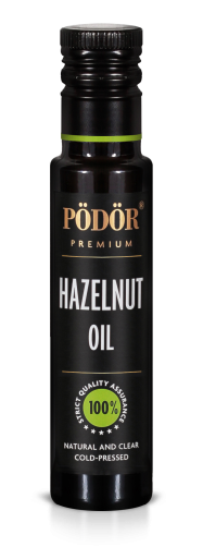 Hazelnut oil from piedmont hazelnuts, cold-pressed