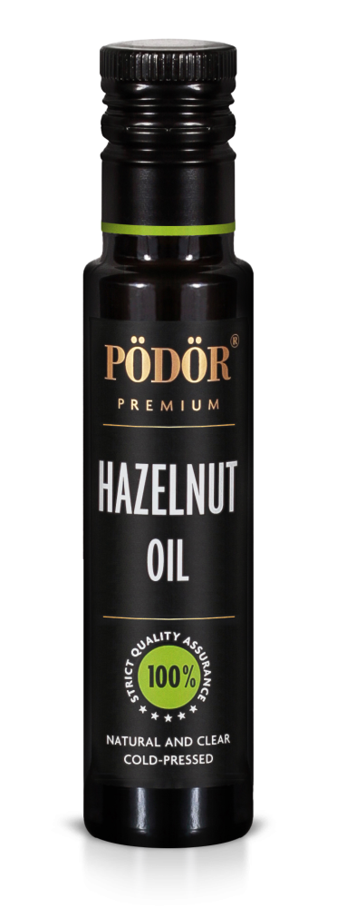 Hazelnut oil from piedmont hazelnuts, cold-pressed